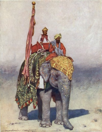 Een Olifant uit Jaipur door Mortimer Ludington Menpes